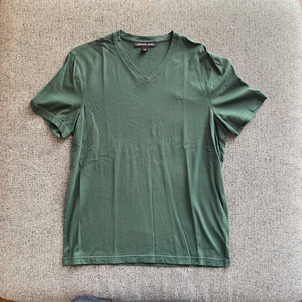 Men’s Michael Kors V-Neck Soft Cotton T-Shirt